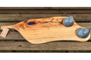 Serving Board with Dishes and Handle